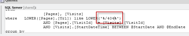 Updates Sitecore Report Query 404