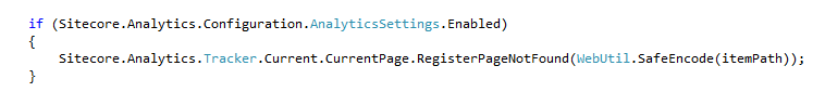 Register Page Not Found Event